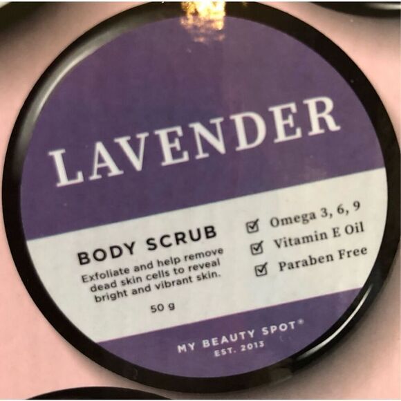 MY BEAUTY SPOT - NWT - Body Scrub Set. 6 Body Scrubs + Bonus Mani Set w/Case - Picture 8 of 13